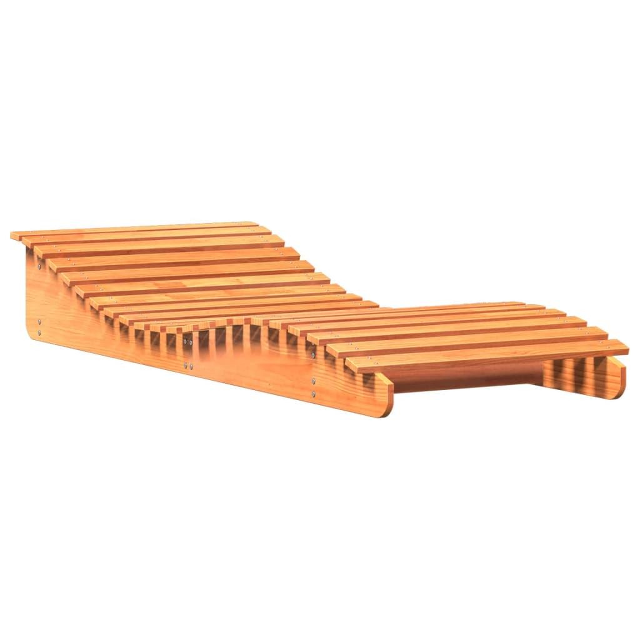 Voir la diapositive 2 : VIDAXL Chaise longue cire marron 205x80x31,5 cm bois massif de pin