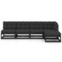 Voir la diapositive 3 : VIDAXL Salon de jardin 5 pcs avec coussins Bois de pin massif