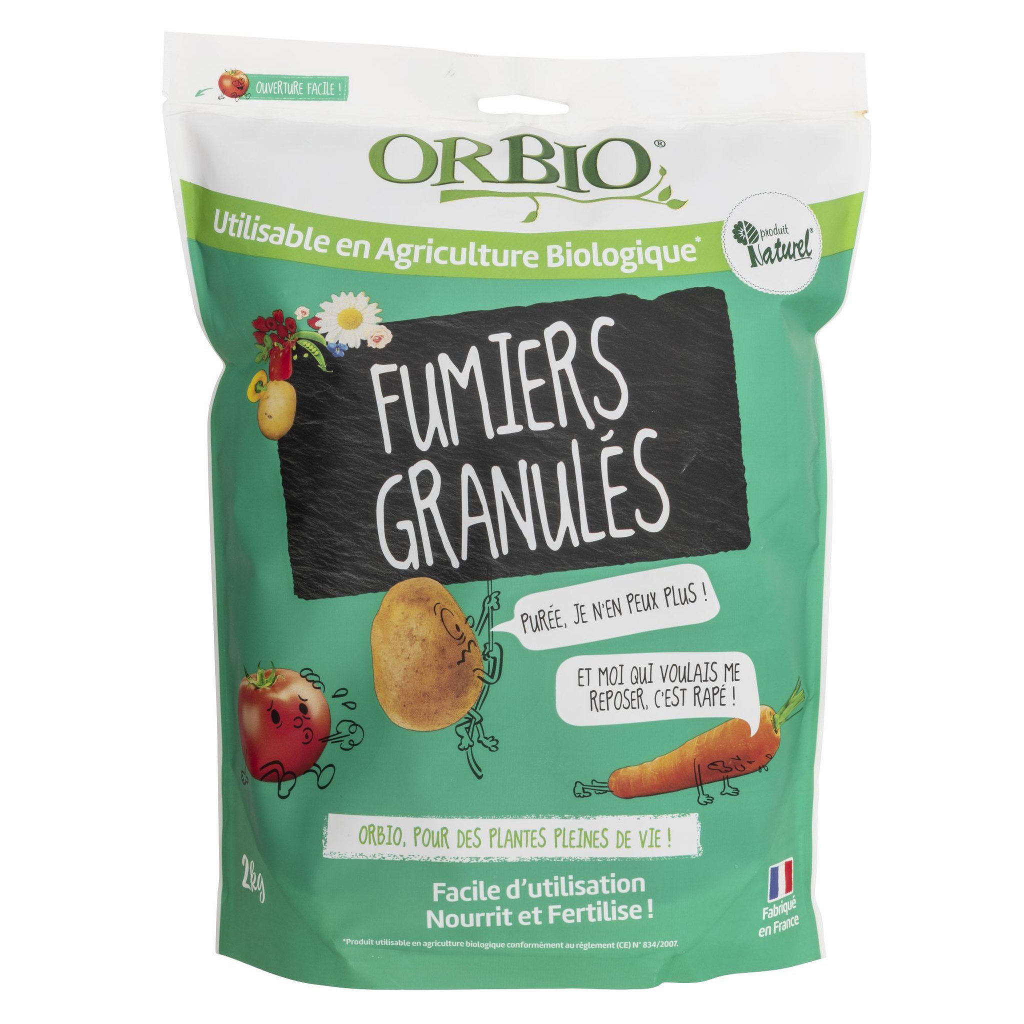 ORBIO Fumier granule 2kg orbio