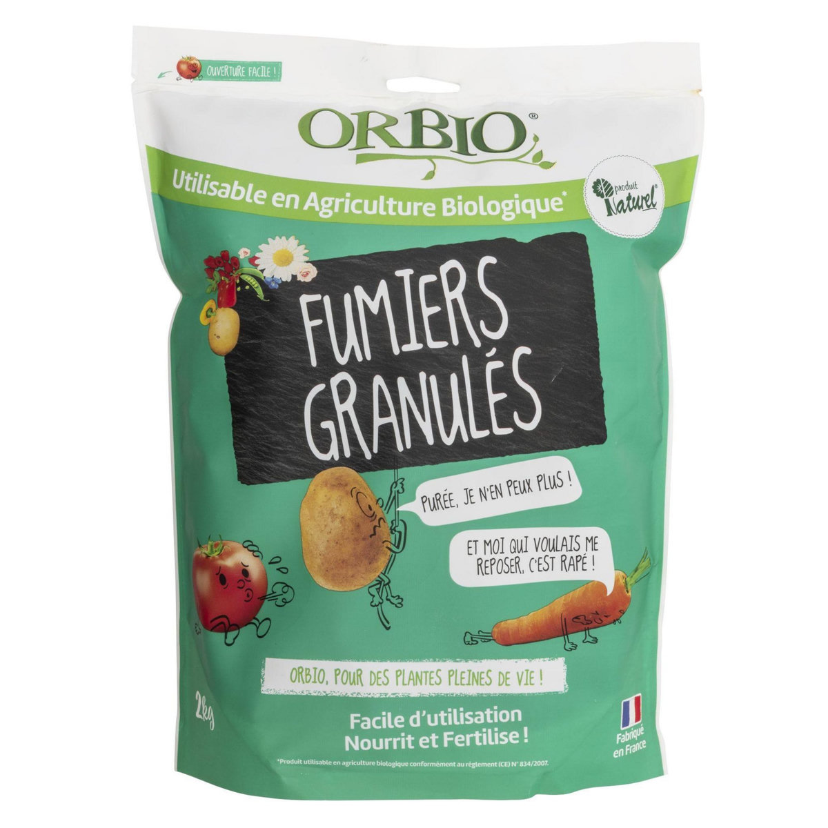 ORBIO Fumier granule 2kg OrBIO