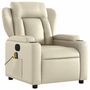 Voir la diapositive 4 : VIDAXL Fauteuil de massage inclinable electrique creme similicuir