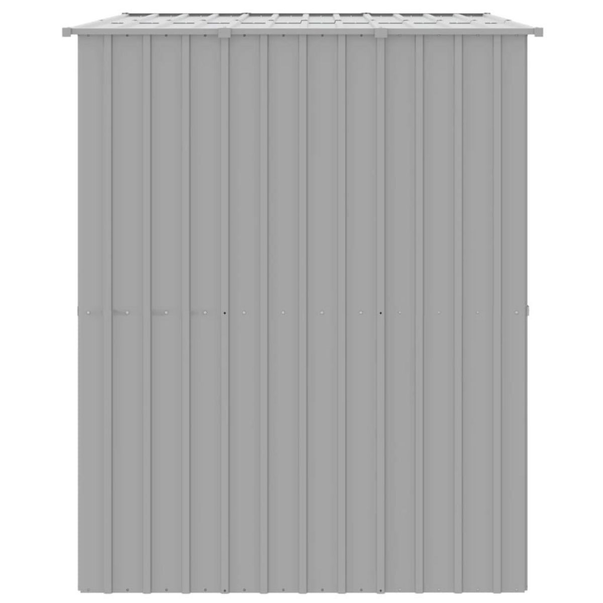 VIDAXL Niche pour chien avec toit gris clair acier galvanise