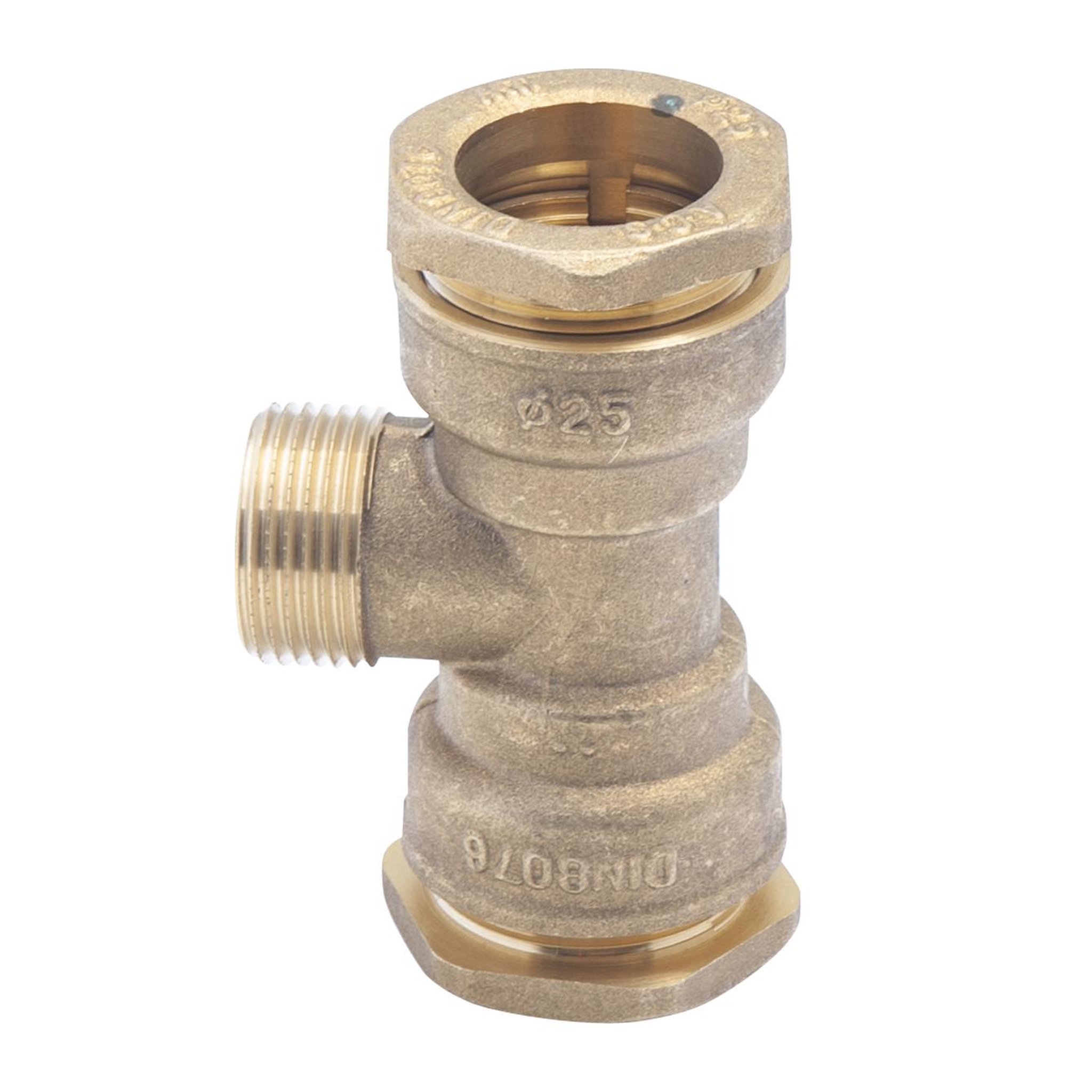 Voir la diapositive 1 : RAIN Raccord laiton té 3-4 m d25 plymouth