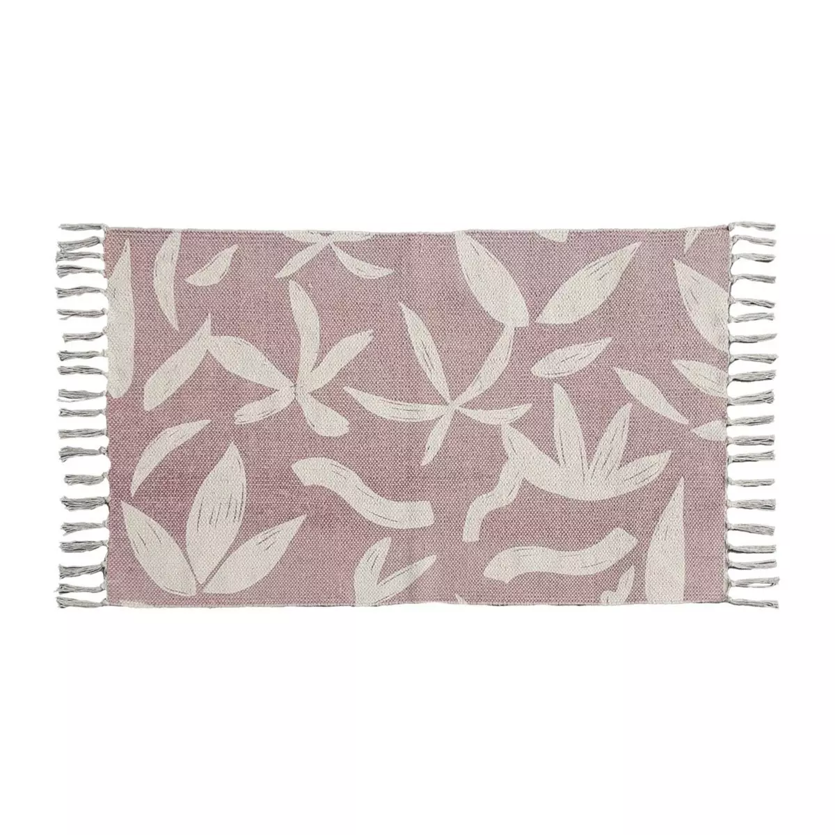 Tapis déco en coton motif floral COMFY