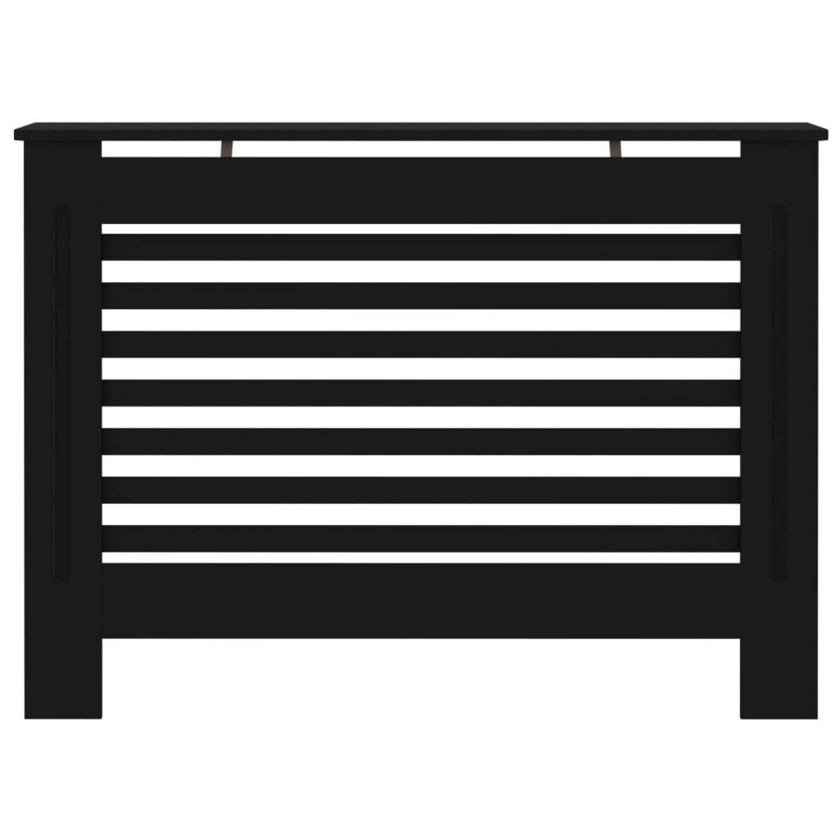 VIDAXL Cache-radiateur noir 112x19x81,5 cm MDF