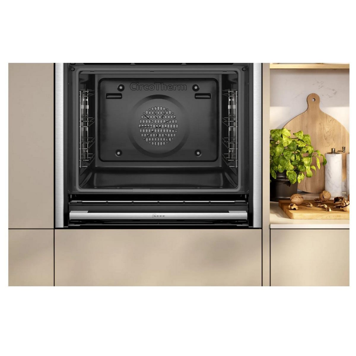 Neff Four intégrable combi vapeur 71l 60cm a+ pyrolyse noir - B64VT73N0