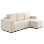 Voir la diapositive 4 : LISA DESIGN Livy - canapé d'angle réversible 4 places convertible avec coffre en fausse fourrure
