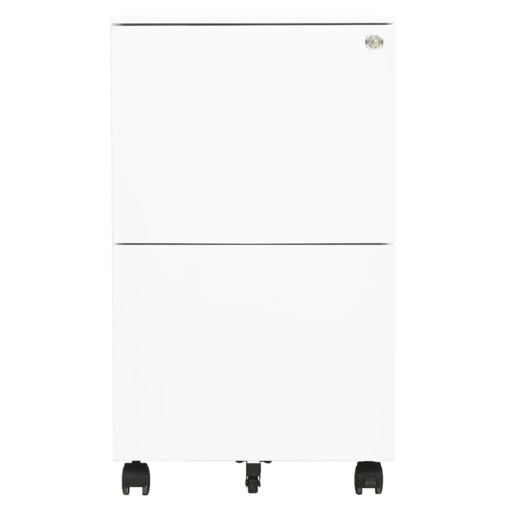 Voir la diapositive 2 : VIDAXL Classeur mobile Blanc 39x45x67 cm Acier
