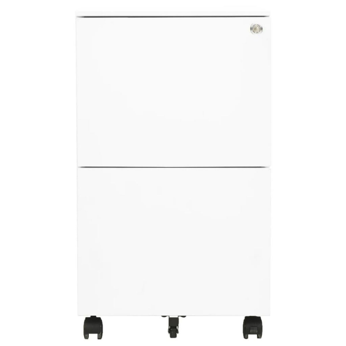VIDAXL Classeur mobile Blanc 39x45x67 cm Acier