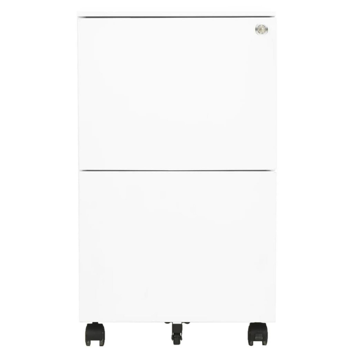 VIDAXL Classeur mobile Blanc 39x45x67 cm Acier