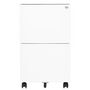 Voir la diapositive 2 : VIDAXL Classeur mobile Blanc 39x45x67 cm Acier
