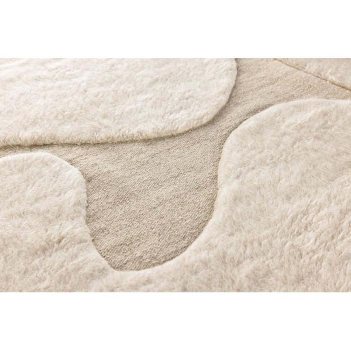 Paris Prix Tapis Déco en Laine  Boone  200x290cm Beige