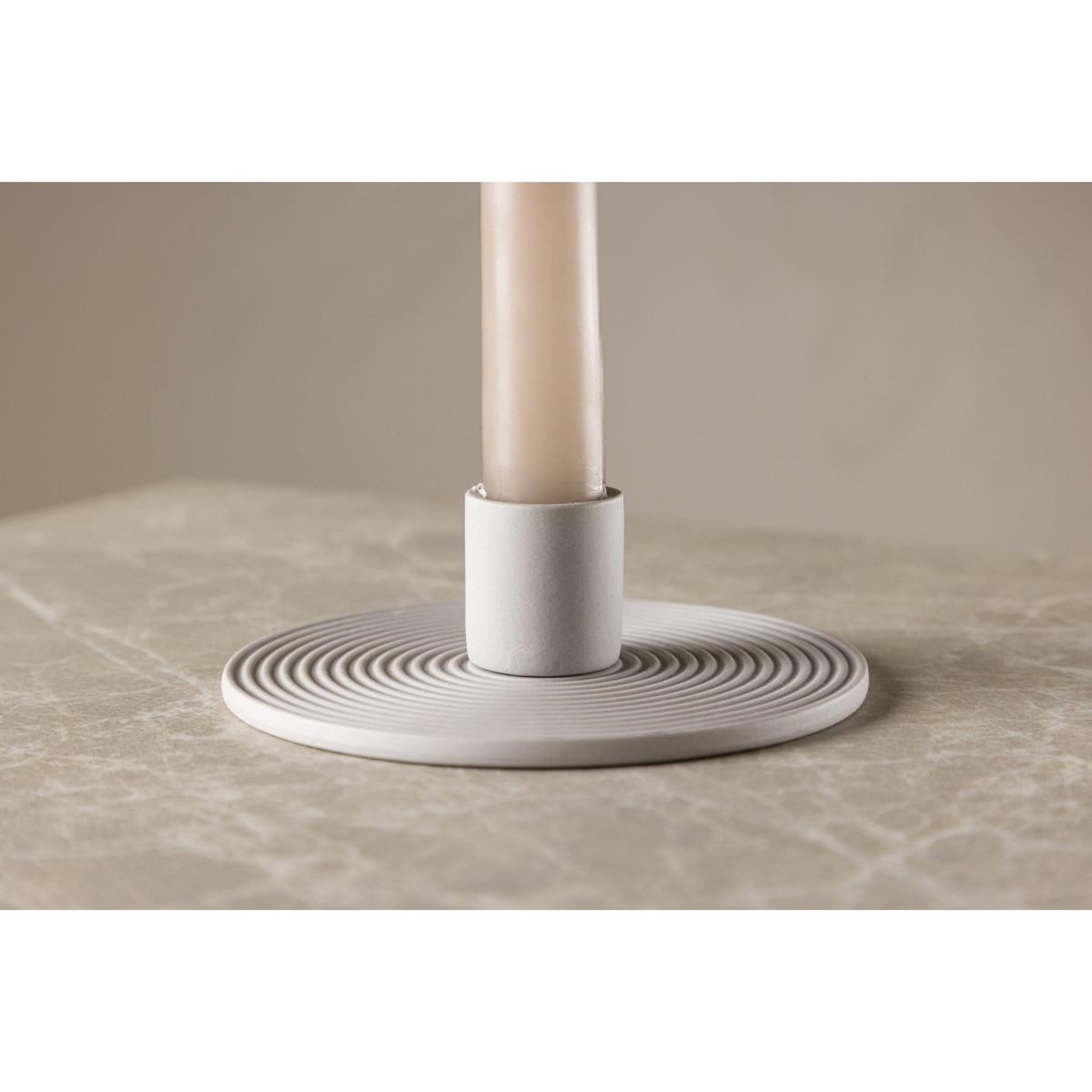Voir la diapositive 3 : Paris Prix Bougeoir design en argile  dian  12cm gris