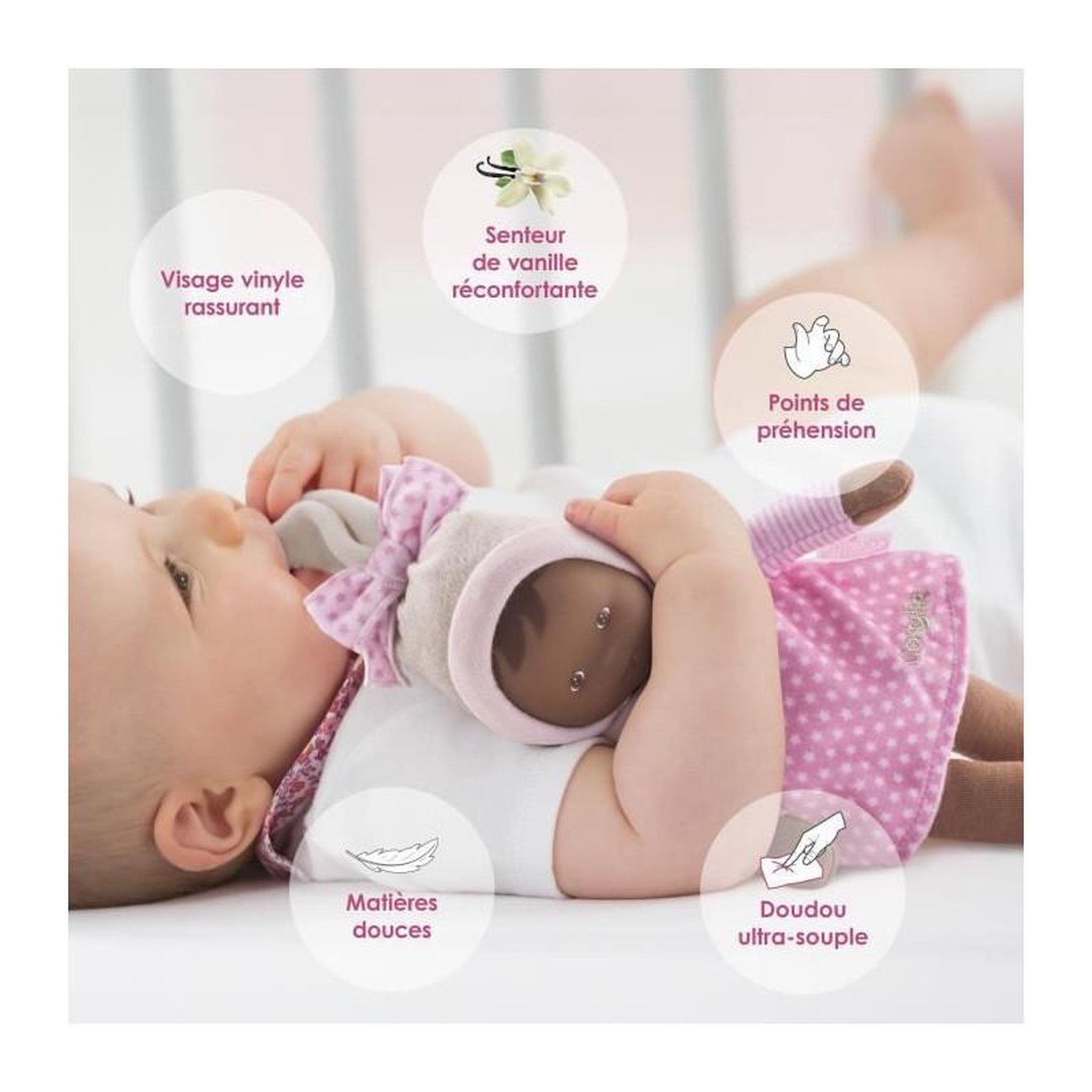 Voir la diapositive 5 : Corolle Doudou Miss Rose  Rêves d'Étoiles