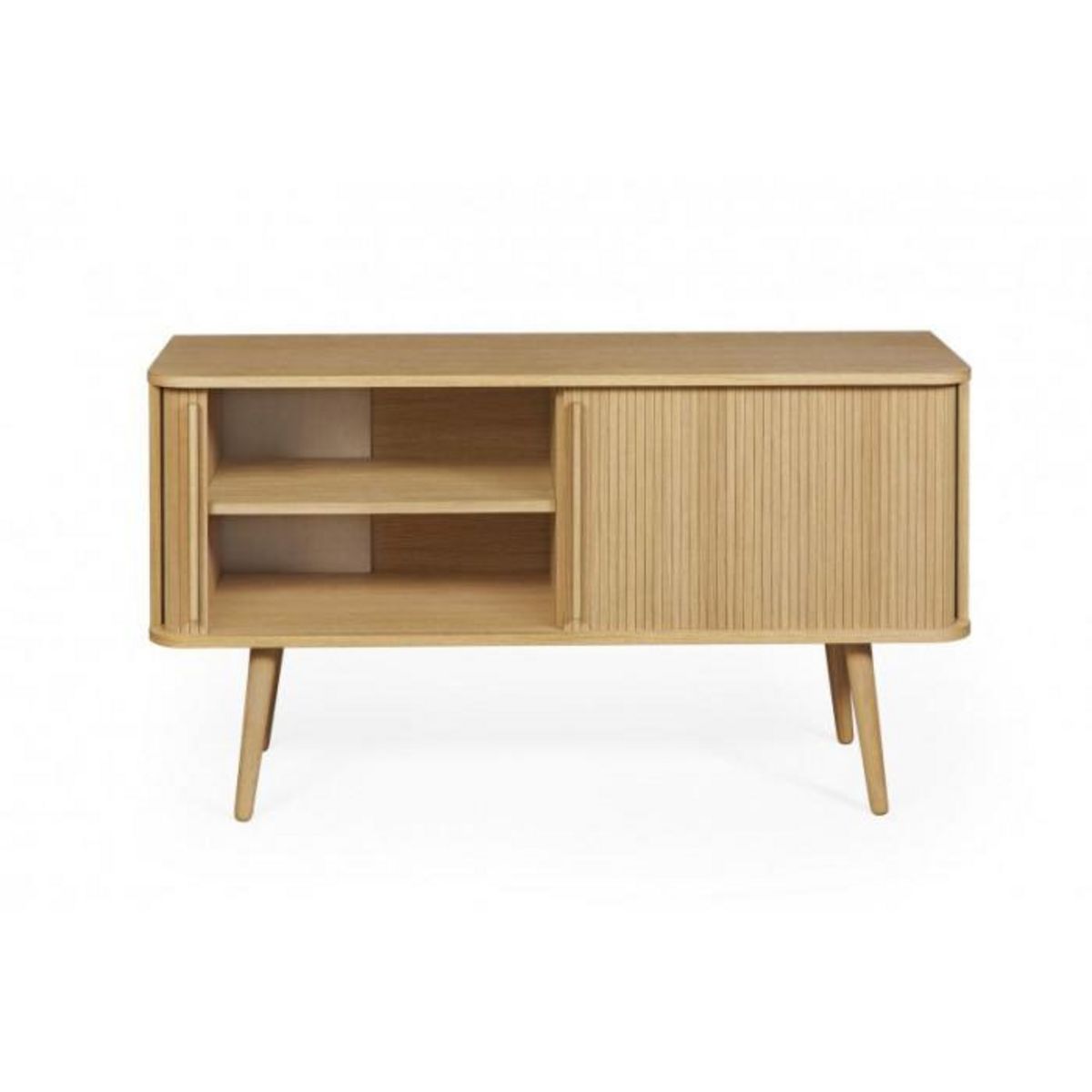 Paris Prix Buffet 2 Portes en Bois Massif  Rove  138cm Chêne