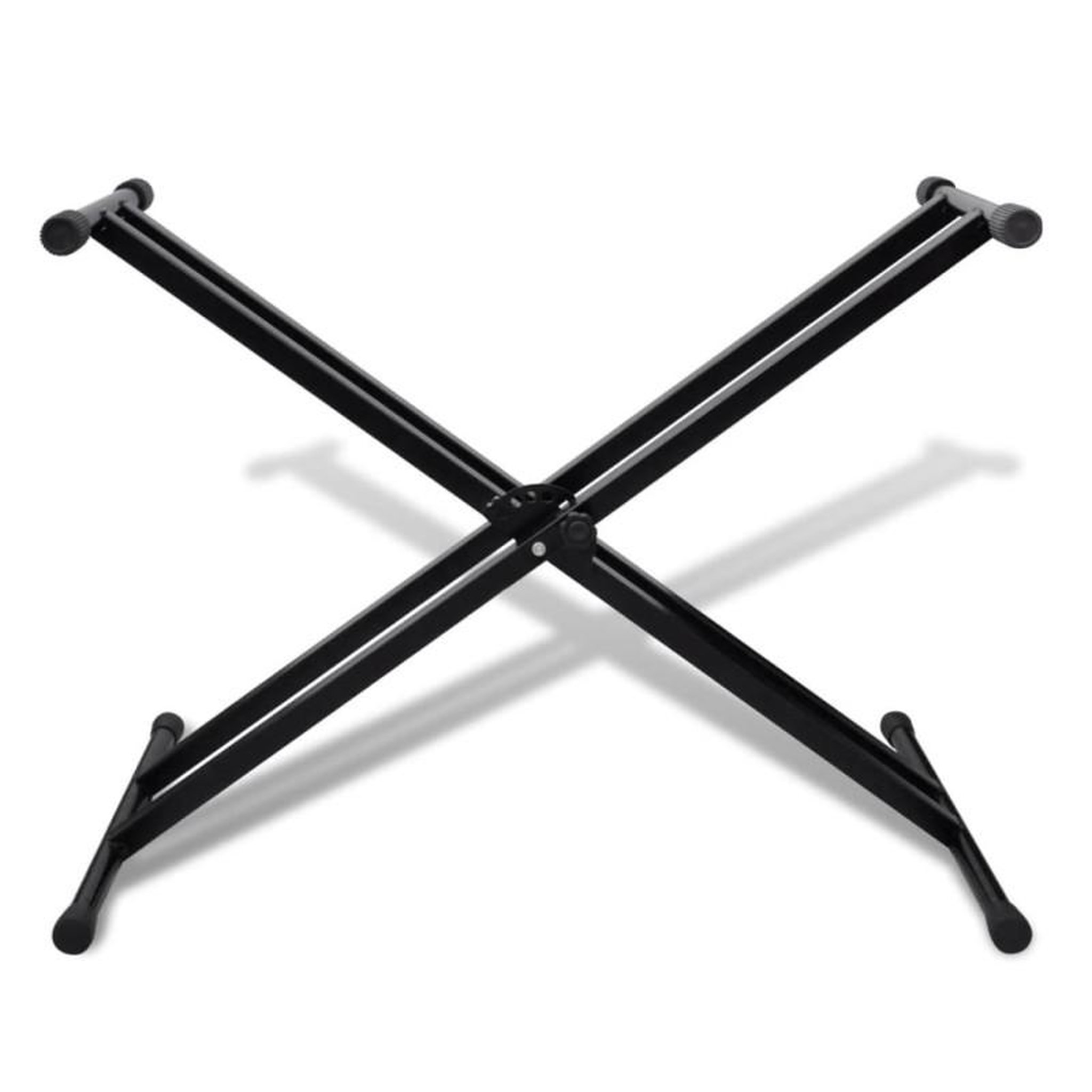 Voir la diapositive 2 : VIDAXL Support de clavier réglable double barre en X