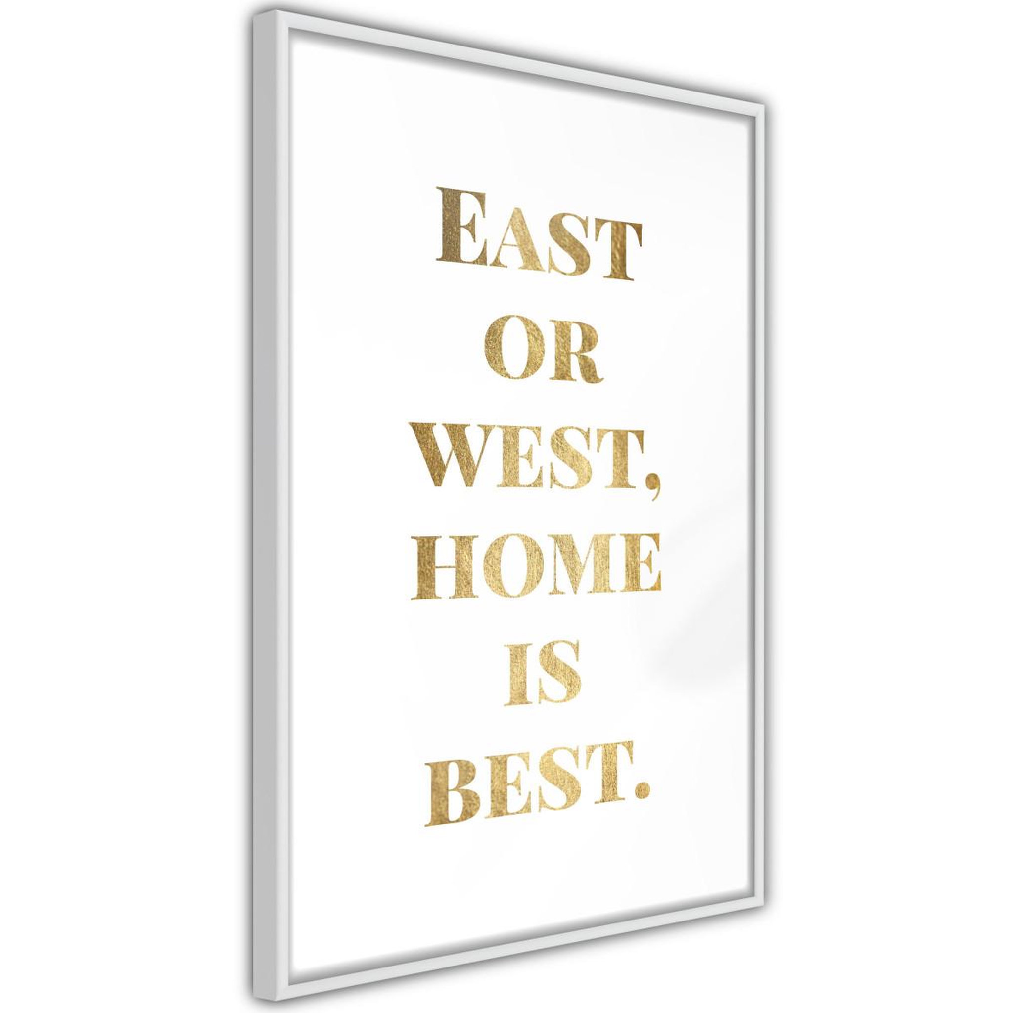Paris Prix Affiche Murale Encadrée  Home Is Best Gold
