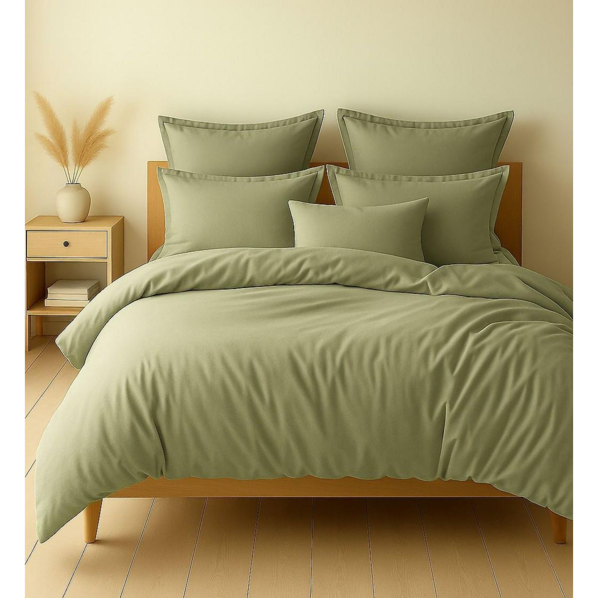 Home collection Taie de traversin 100% coton 57fils