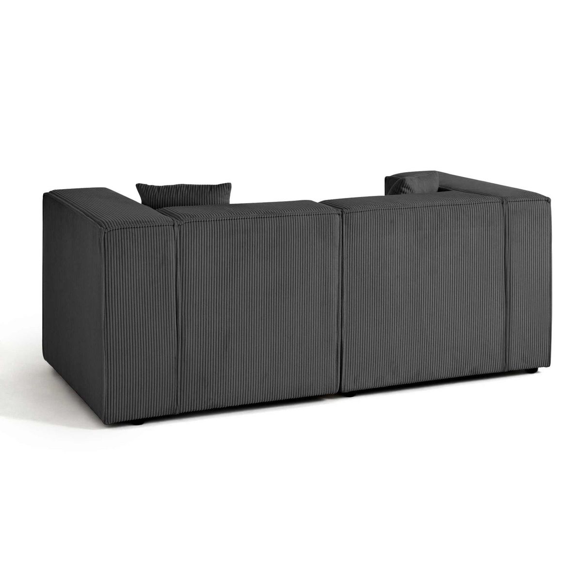 LISA DESIGN Arty - canapé modulable 2 places - en velours côtelé