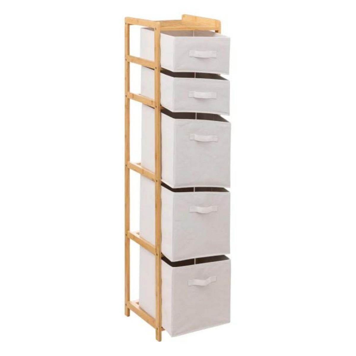 FIVE Étagère 5 Paniers de Rangement  Tidy  144cm Naturel