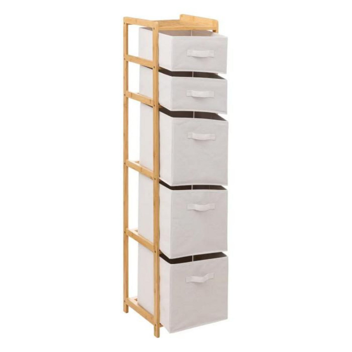 FIVE Étagère 5 Paniers de Rangement  Tidy  144cm Naturel
