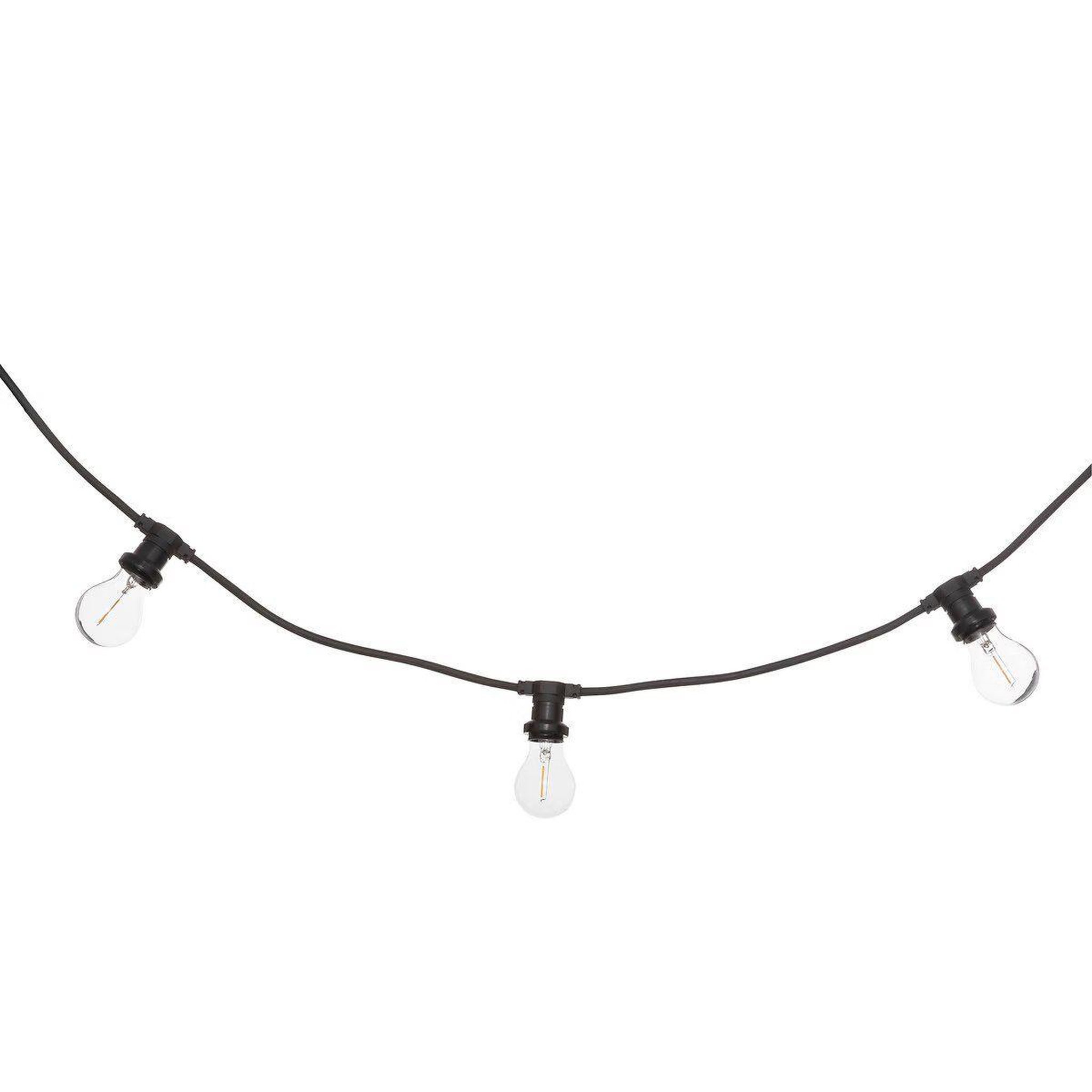 Voir la diapositive 2 : ATMOSPHERA Guirlande d'extérieur  10 ampoules  520cm noir