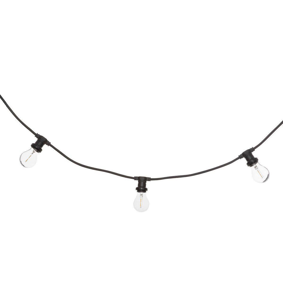 ATMOSPHERA Guirlande d'Extérieur  10 Ampoules  520cm Noir