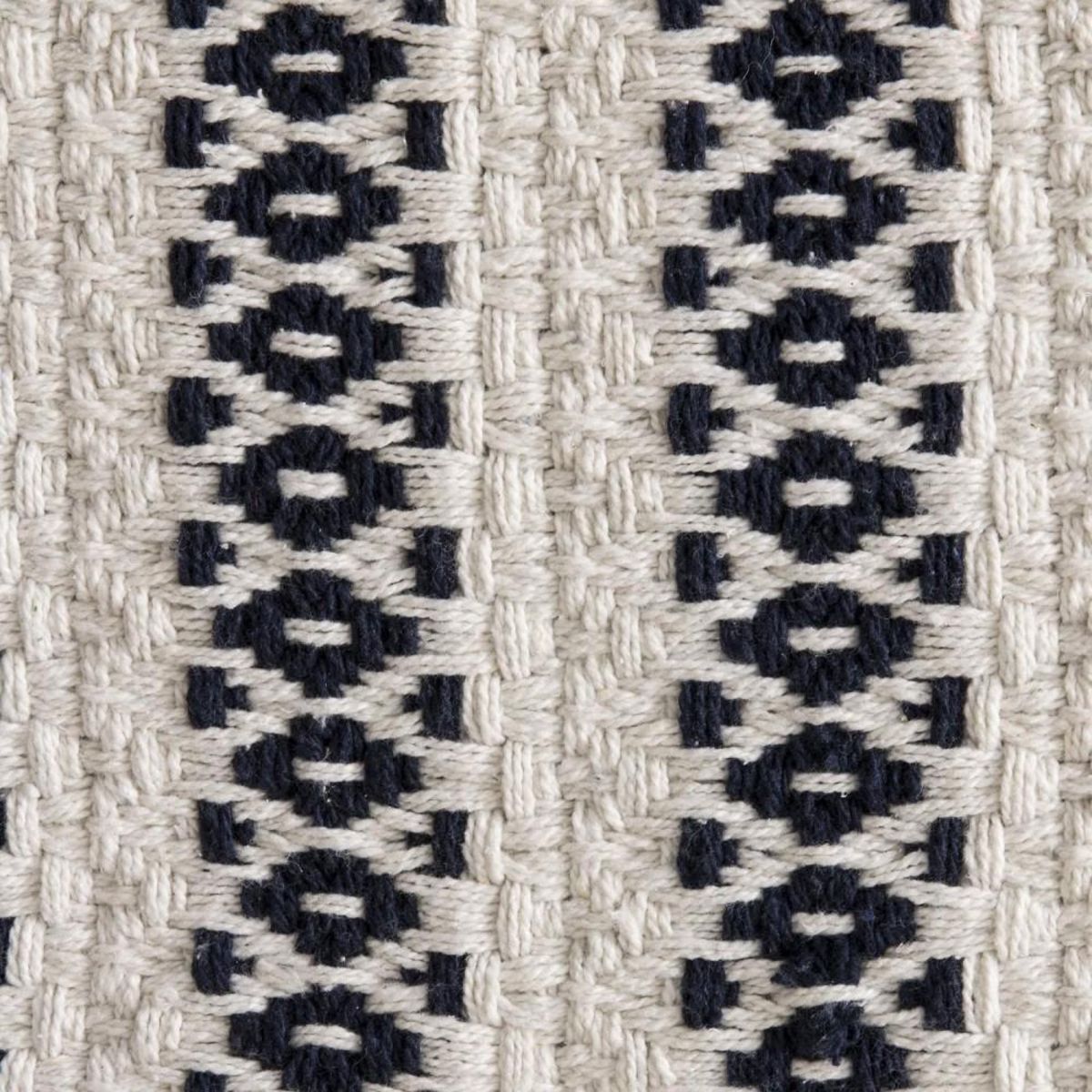 The Home Deco Factory Tapis rectangle beige motifs noir 120x170 cm