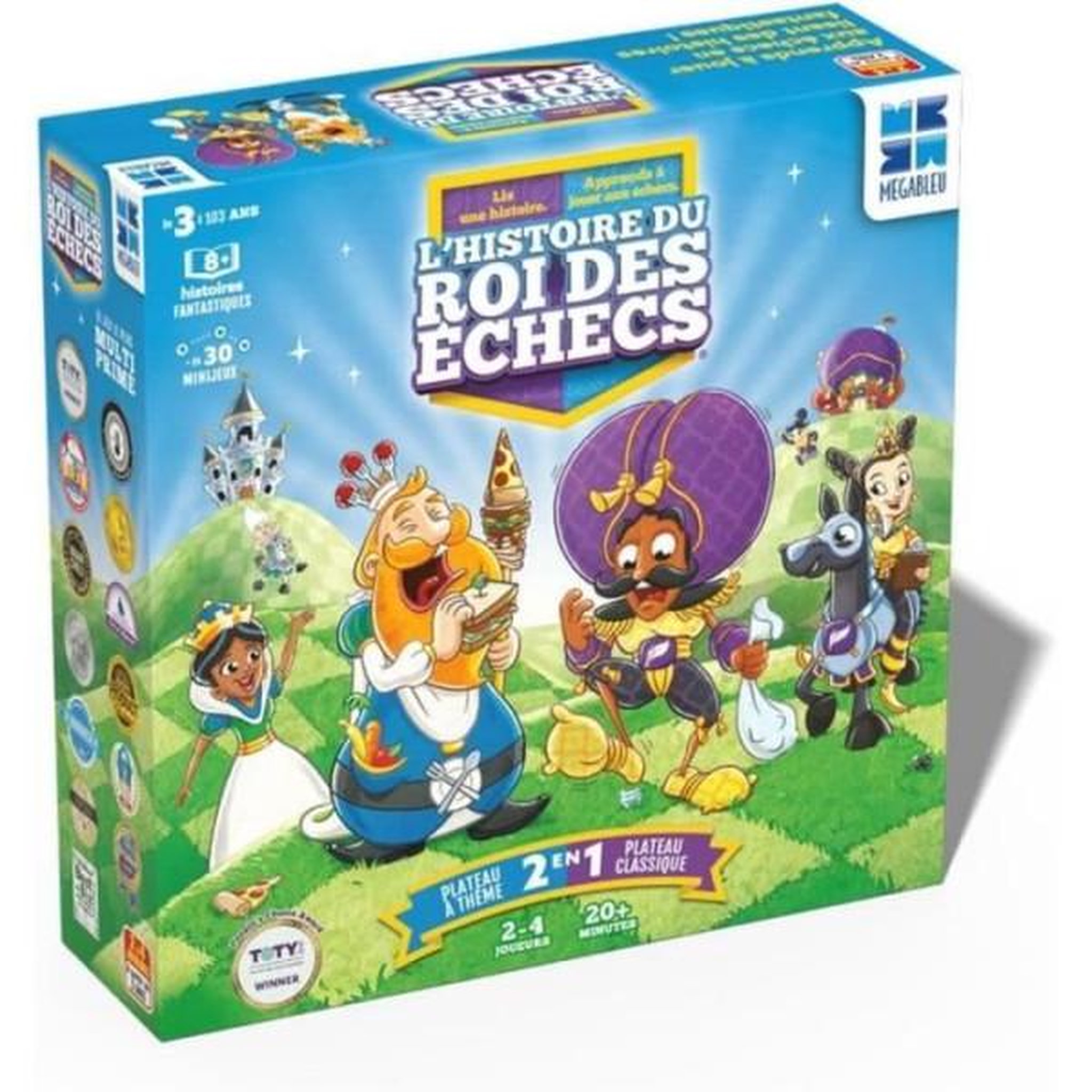 Megableu L'HISTOIRE DU ROI DES ECHECS - MEGABLEU - Jeu d'apprentissage