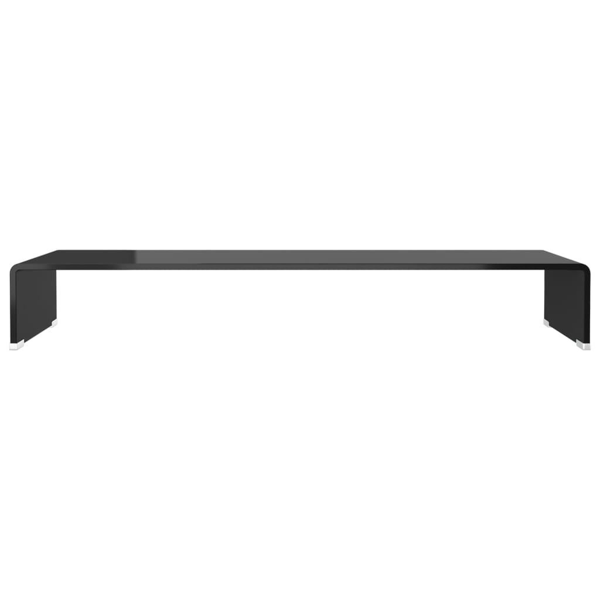 Voir la diapositive 3 : VIDAXL Meuble TV/support pour moniteur 90x30x13 cm verre noir