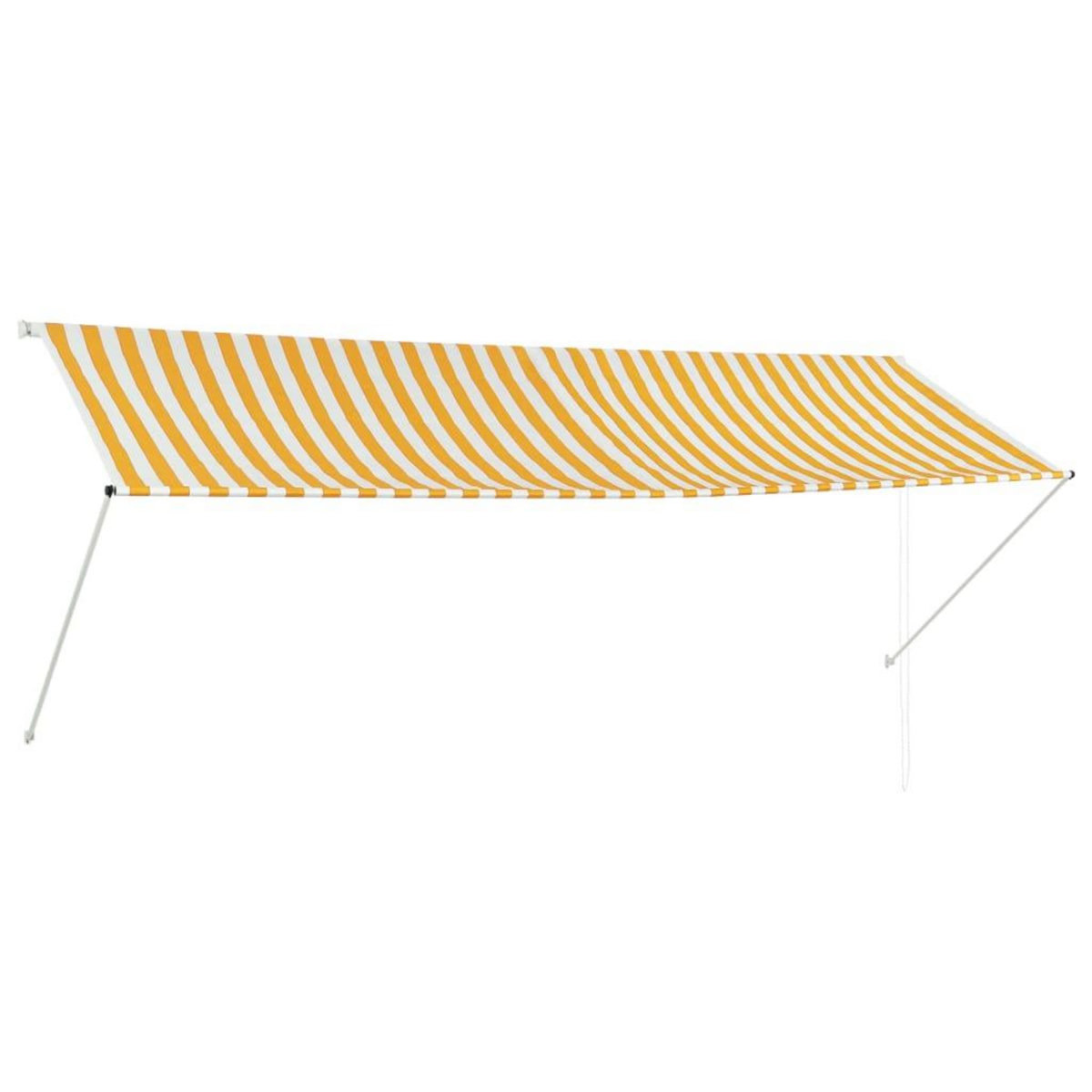 VIDAXL Auvent retractable 350x150 cm Jaune et blanc