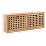 Voir la diapositive 6 : VIDAXL Banc de rangement de chaussures 94x20x38cm Bois massif de noyer