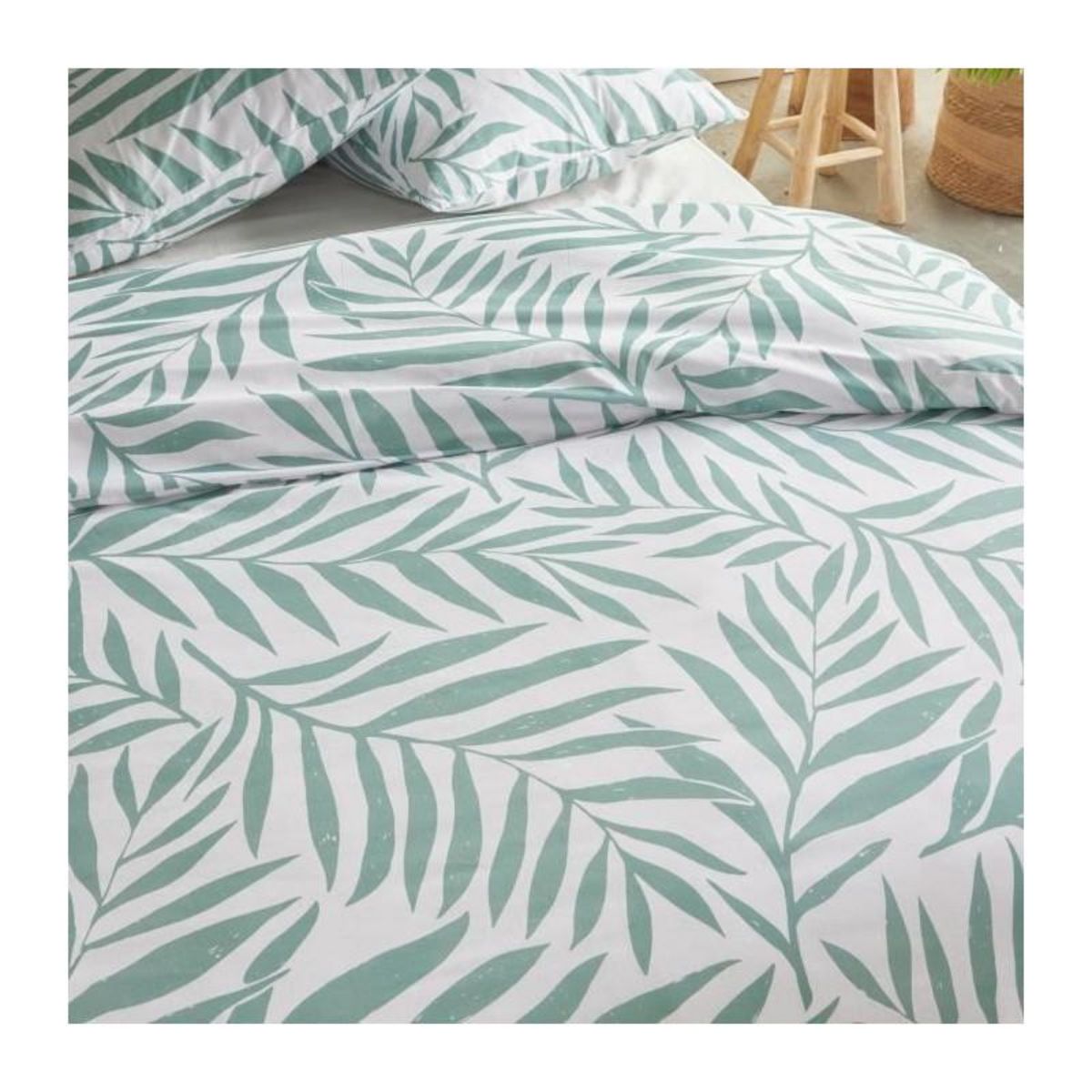 Today Parure de lit - TODAY Crazy - Imprimé Floral - 2 personnes - 220 x 240 cm - Blanc