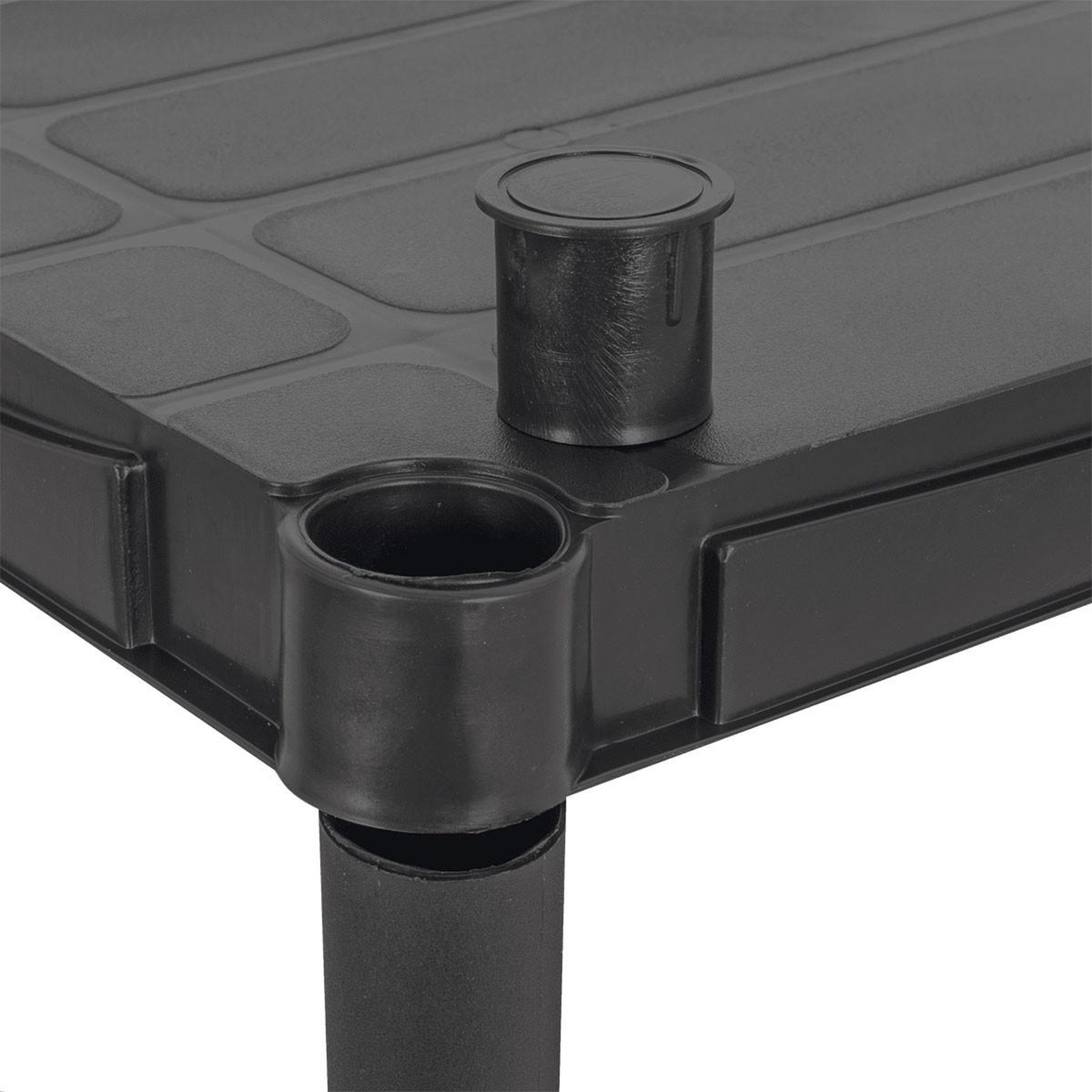 Voir la diapositive 5 : iTools Etagère résine noire 5 tablettes l61xp31xh172 cm charge 30kg par tablette itools