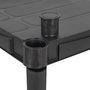 Voir la diapositive 5 : iTools Etagère plastique 5 tablettes L61xP31xH172 cm NOIRE Charge 150kg ITOOLS