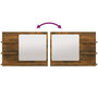 Voir la diapositive 5 : VIDAXL Miroir de bain Chene fume 60x10,5x45 cm Bois d'ingenierie