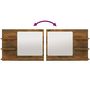 Voir la diapositive 5 : VIDAXL Miroir de bain Chene fume 60x10,5x45 cm Bois d'ingenierie