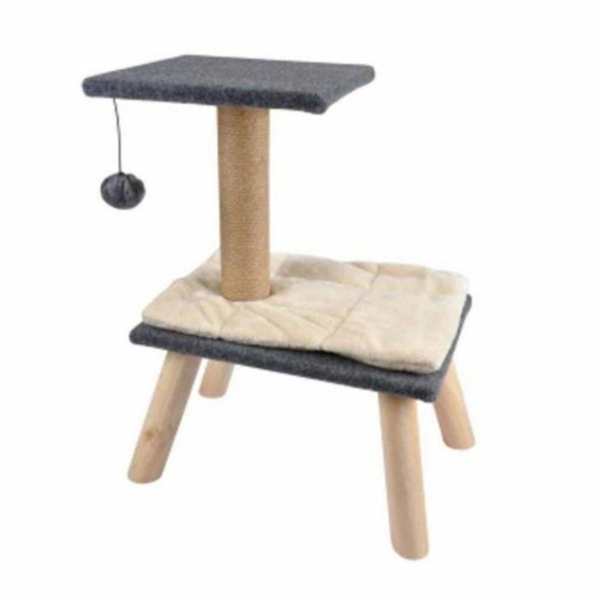 Paris Prix Arbre à Chaton Design  2 Plateformes  55cm Gris