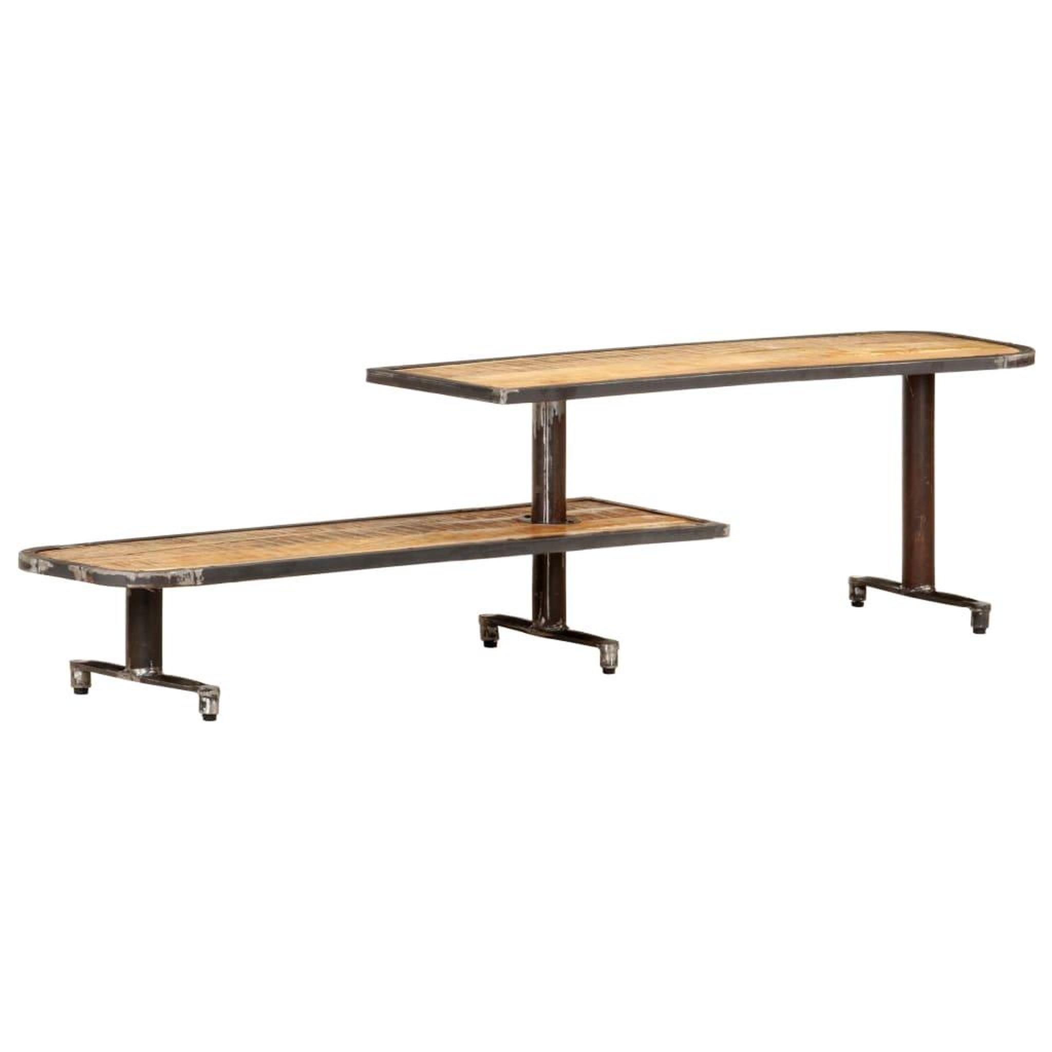 VIDAXL Meuble tv 160x30x40 cm bois de manguier massif