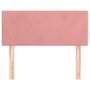 Voir la diapositive 3 : VIDAXL Tete de lit Rose 100x5x78/88 cm Velours