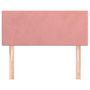 Voir la diapositive 3 : VIDAXL Tete de lit Rose 100x5x78/88 cm Velours