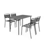 Voir la diapositive 4 : SWEEEK Table de jardin métal 4 places, Amelia L 120 x 70 x 72,5cm