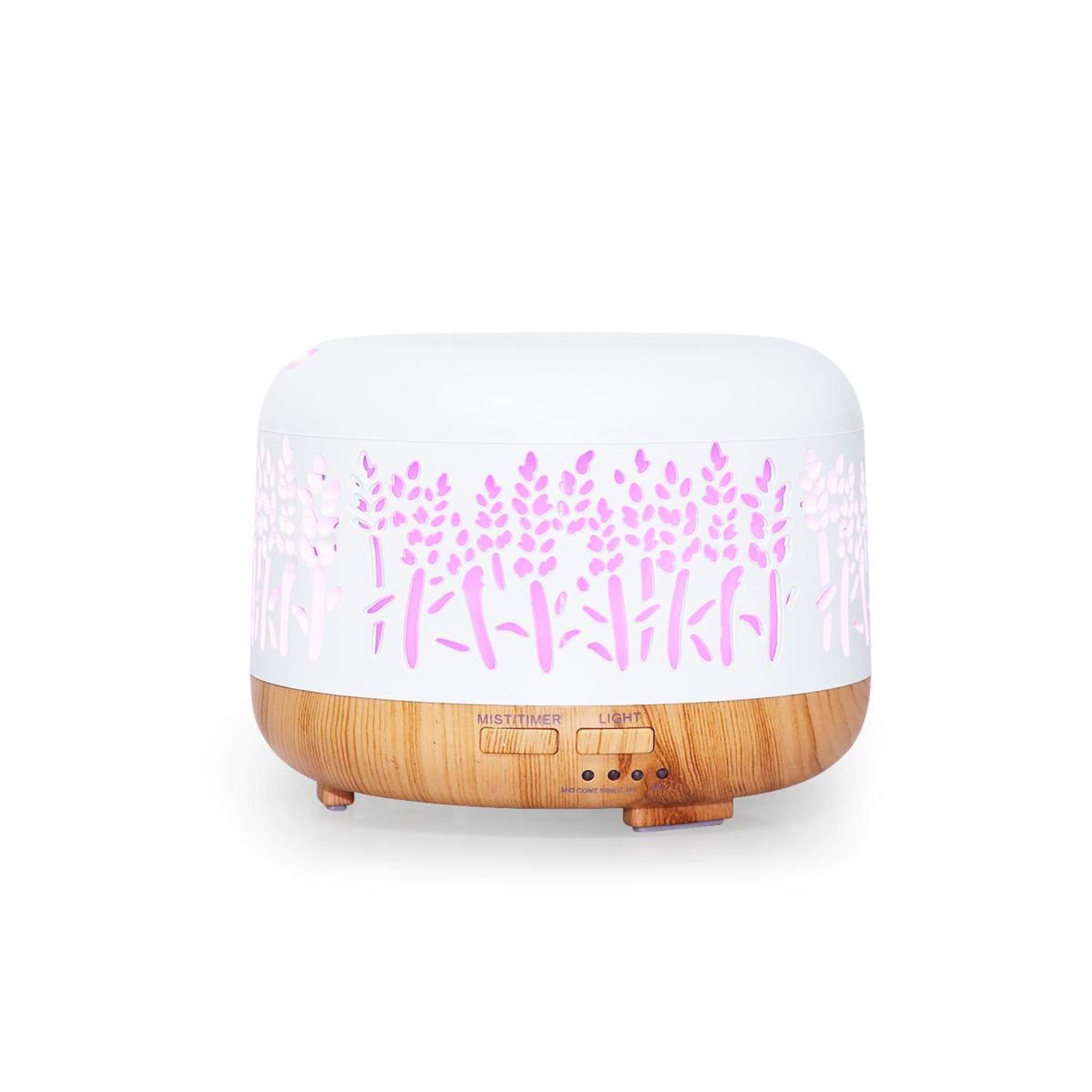 Voir la diapositive 2 : HOMEA Diffuseur de parfum led  nature  300ml blanc