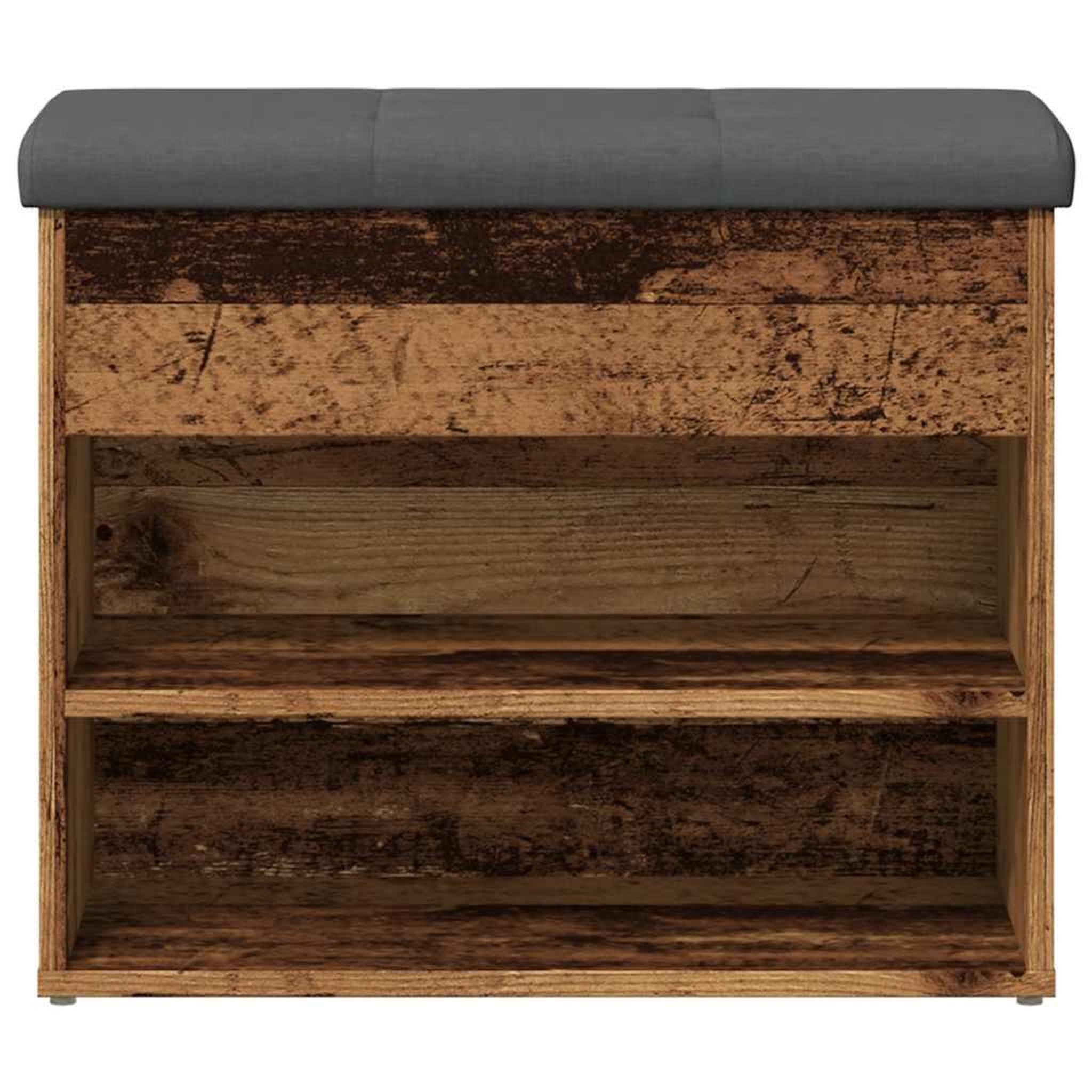 Voir la diapositive 4 : VIDAXL Banc a chaussures vieux bois 62x32x50 cm bois d'ingenierie