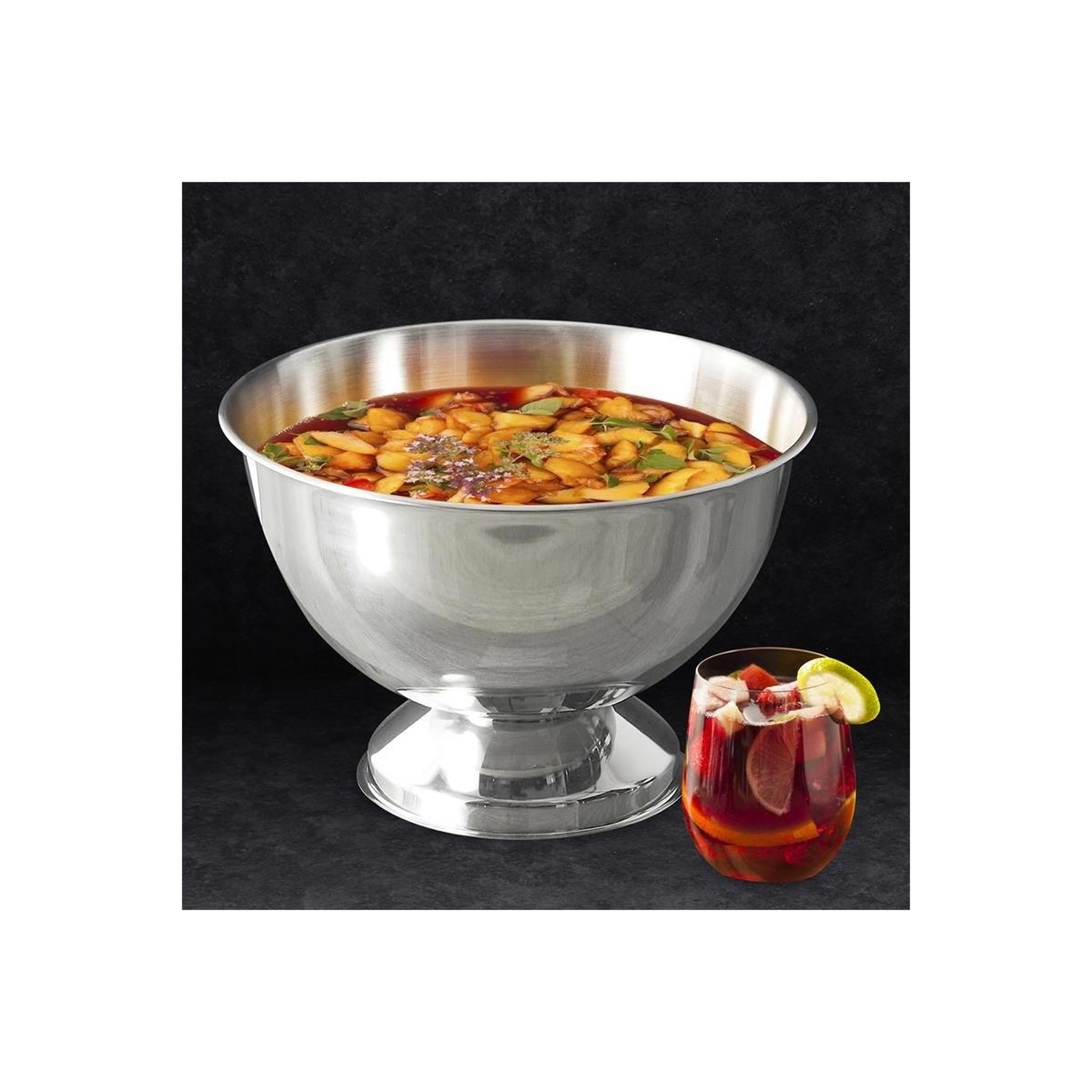 Voir la diapositive 3 : COOK CONCEPT Seau à bouteille rond  esthétique  36cm inox