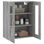 Voir la diapositive 5 : VIDAXL Armoire murale sonoma gris 69,5x34x90 cm