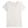 INEXTENSO T-shirt manches courtes uni blanc femme