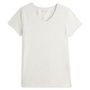 Voir la diapositive 3 : INEXTENSO T-shirt manches courtes uni blanc femme