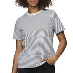 Pieces T shirt Blanc à rayures Femme Pieces Ria. Coloris disponibles : Bleu