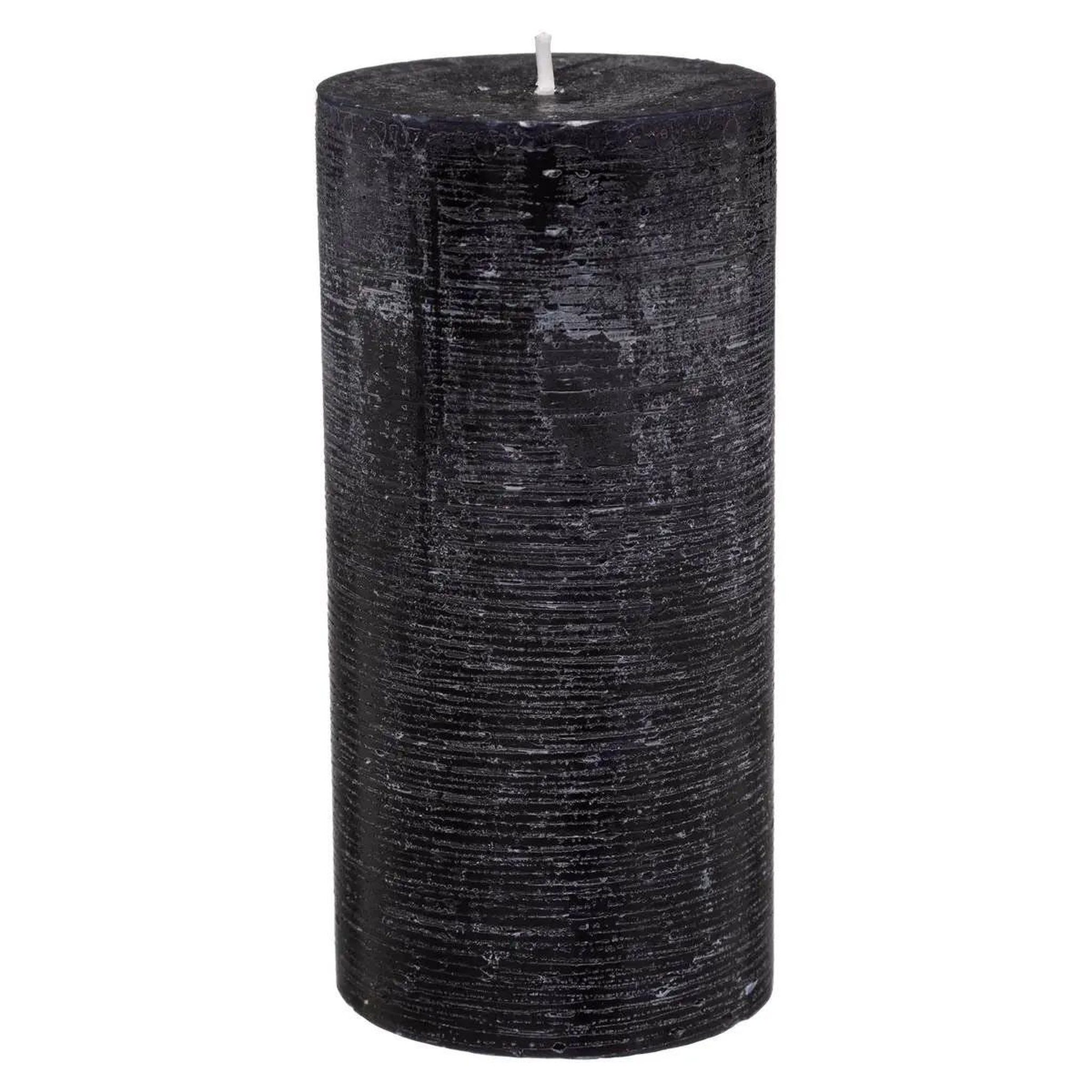 COMPTOIR DE LA BOUGIE Bougie cylindrique  rustic  14cm noir
